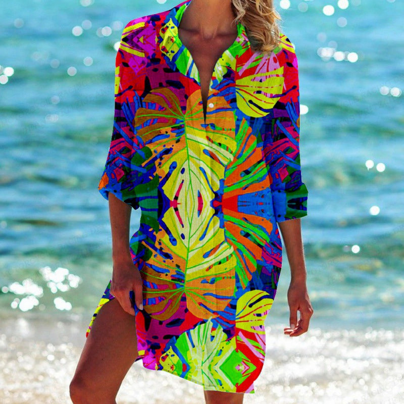 Giulia - Tropical Print Hemdkleid