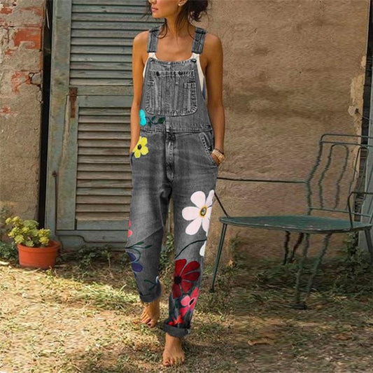 Celestia – Ärmelloser Jeans-Jumpsuit