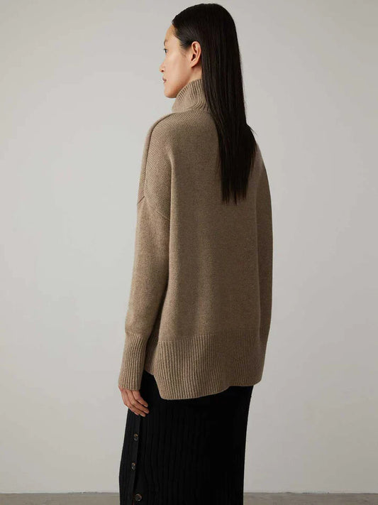 Pullover aus luxuriösem Kaschmir-Mix mit Rollkragen