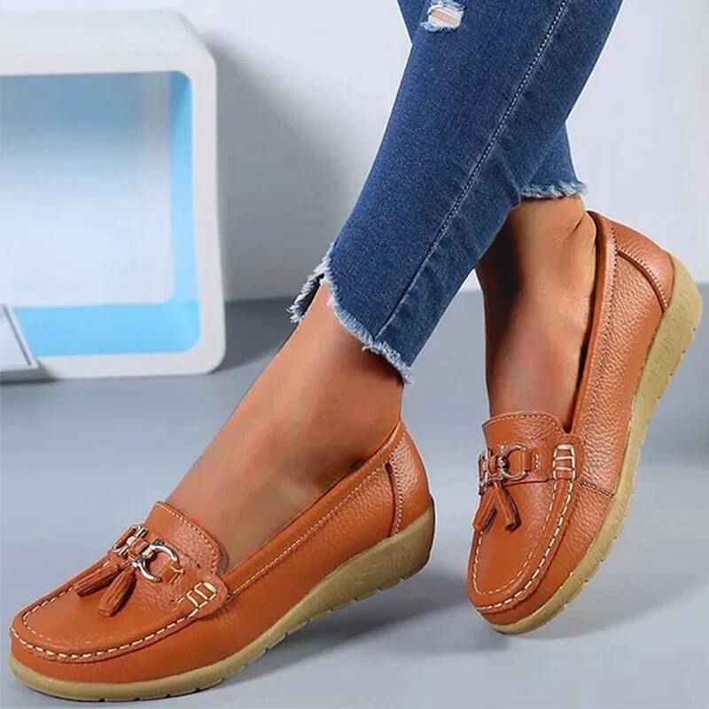 Amy - Orthopädische Leder-Loafer