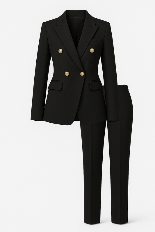 Sets Damen Blazer und Hose Zweiteiler Elegant